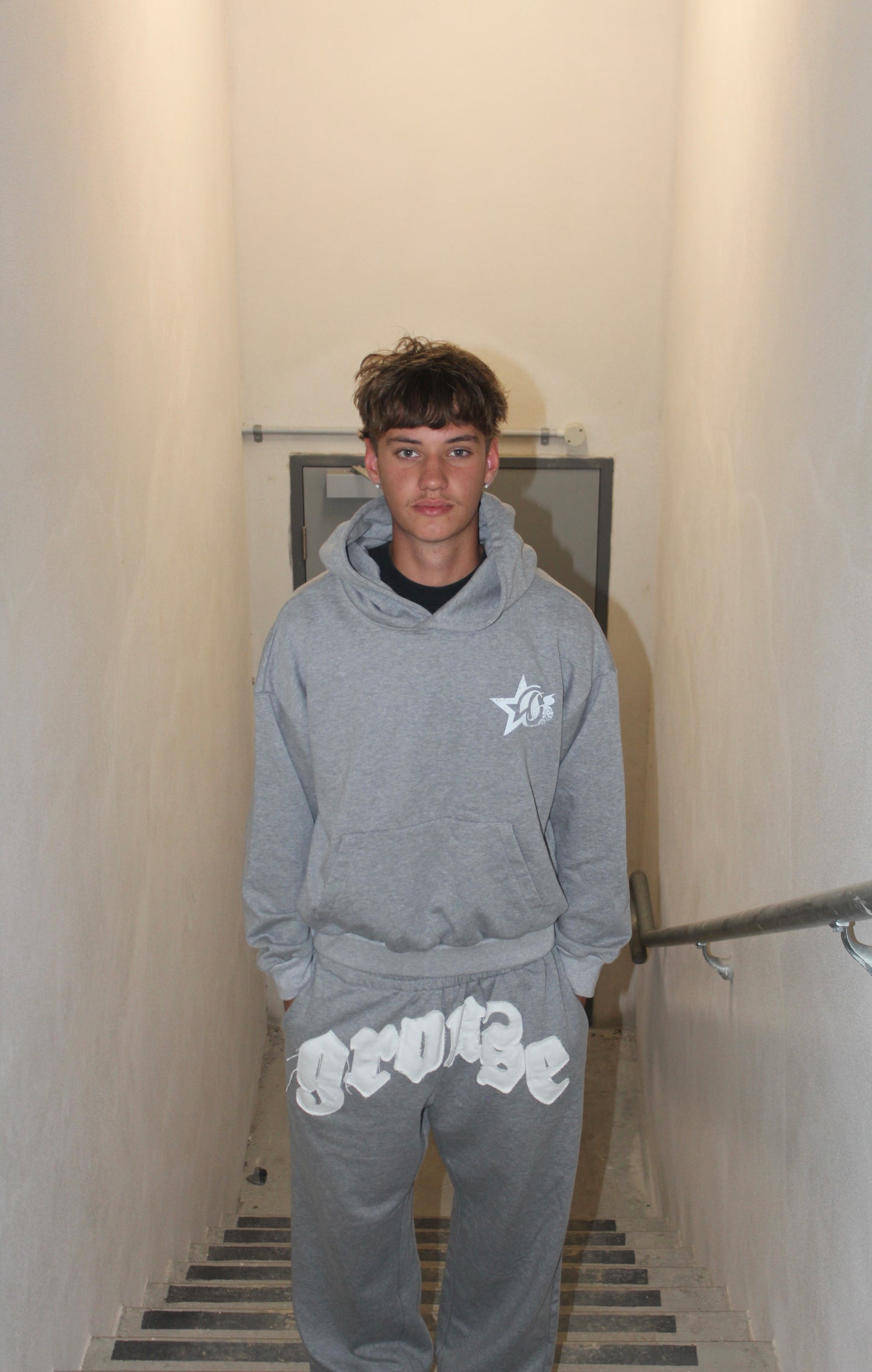 GREY TRACKSUIT SET